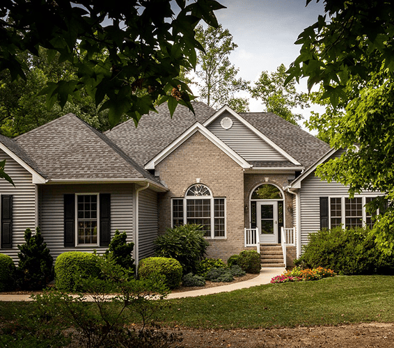 Exterior shot of a house