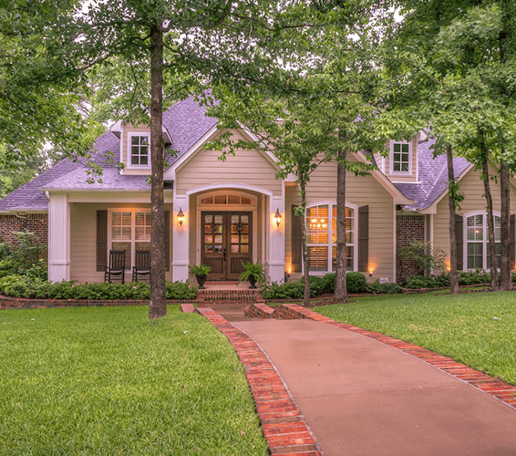 Exterior shot of a house