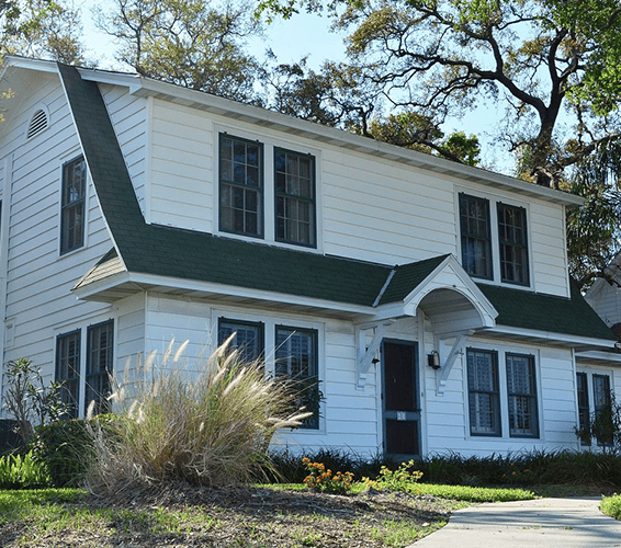 Exterior shot of a house
