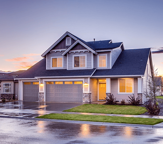 Exterior shot of a house