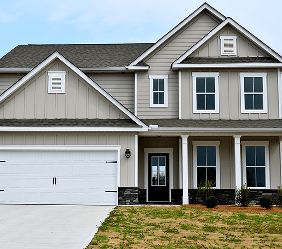 Exterior shot of a house
