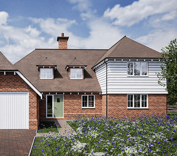 Exterior shot of a house