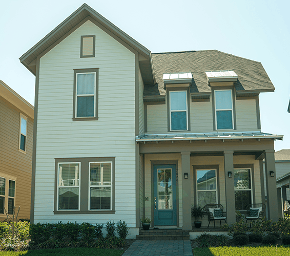 Exterior shot of a house