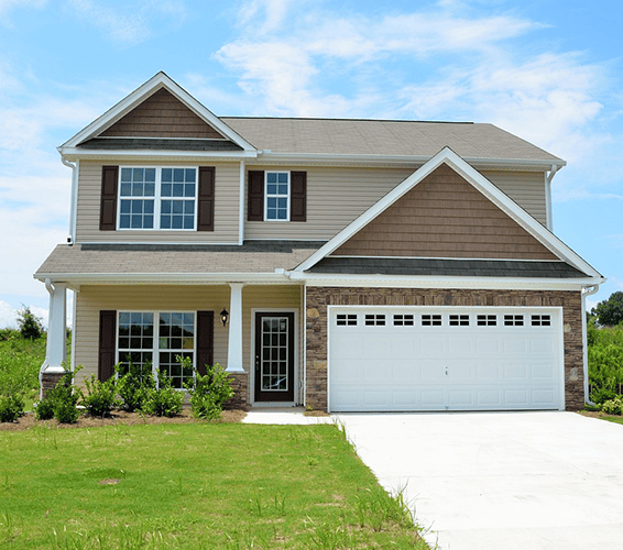 Exterior shot of a house