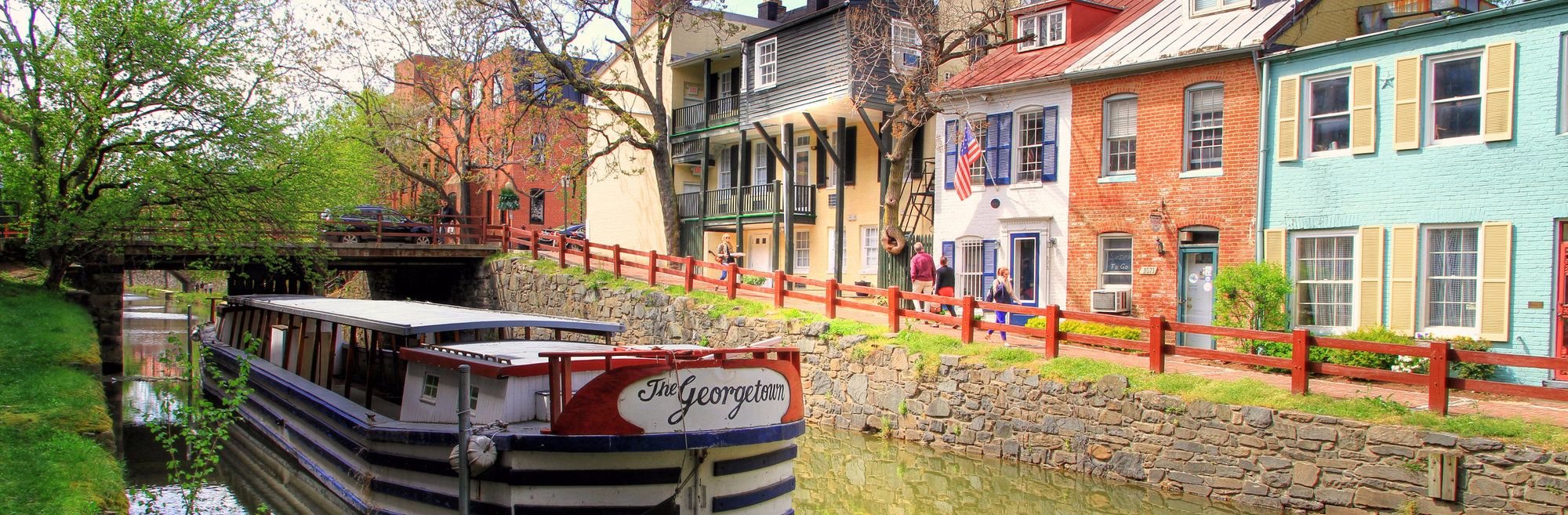 historic section of the Chesapeake and Ohio (C&O) Canal in Georgetown, Washington, D.C