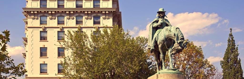  the Francis Asbury Memorial, an equestrian statue located in Washington, D.C. 
