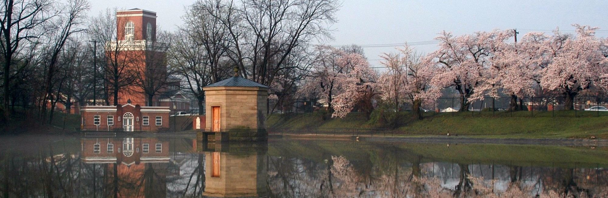 Dalecarlia Reservoir and a pumping station