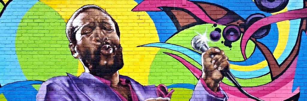 mural of legendary musician Marvin Gaye.