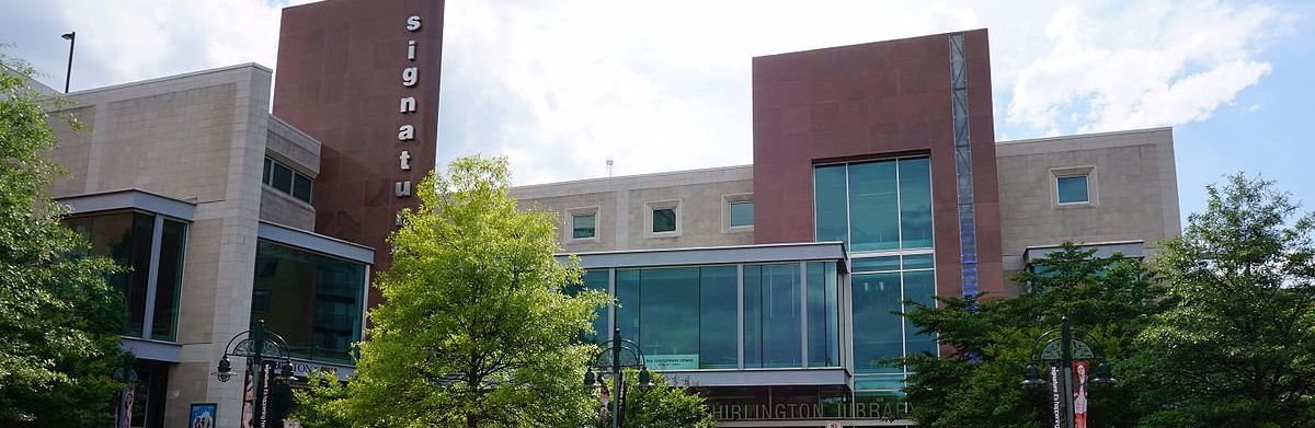 the Shirlington Library in Arlington, Virginia. 